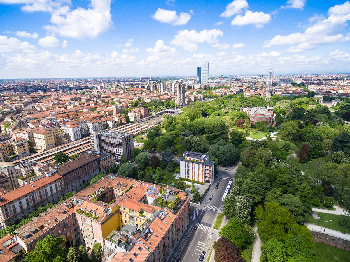 Milano quartieri dall'alto